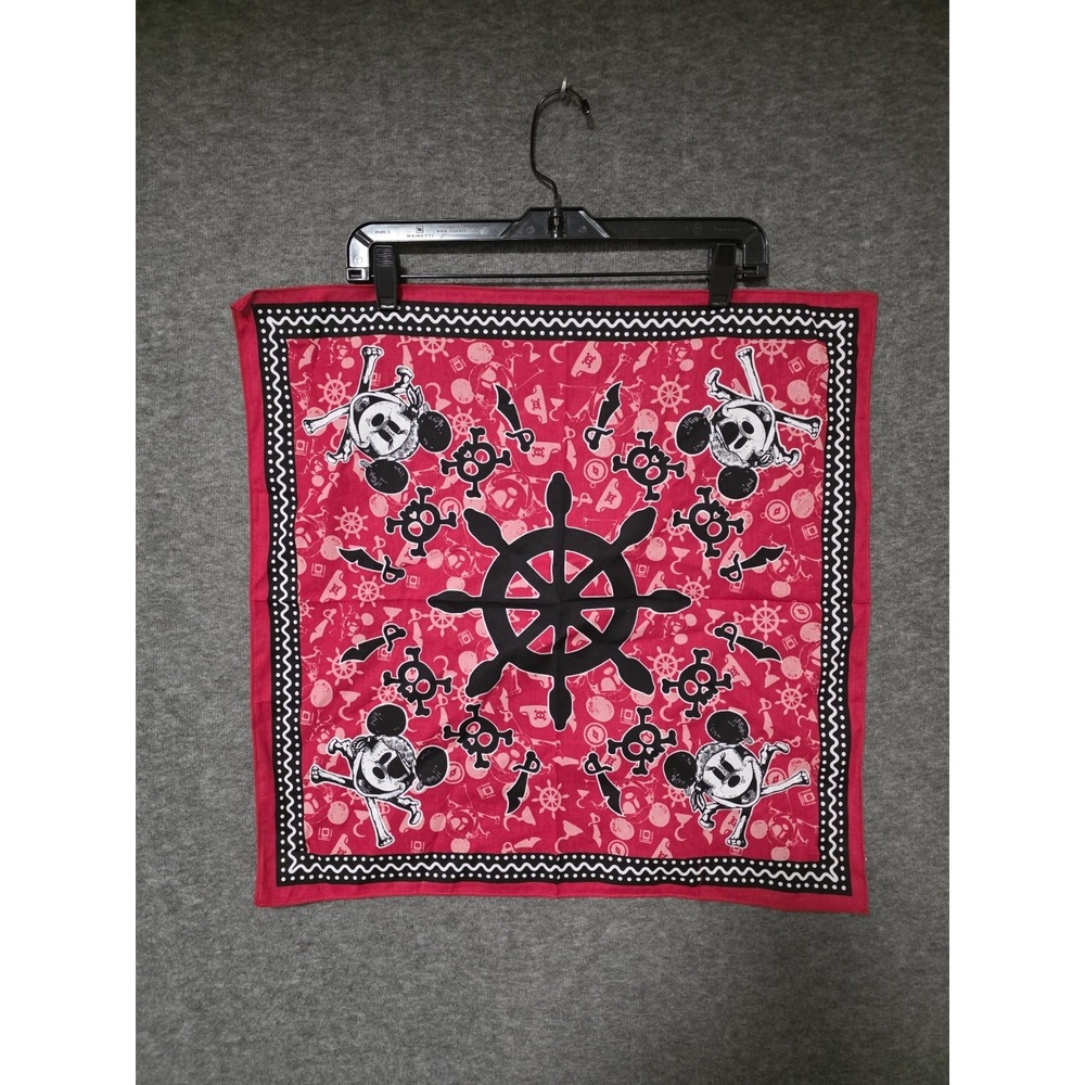 Walt Disney CRUISE LINE PIRATE NIGHT Red SCARF/Bandana -STYLE 2024